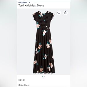 Loveappella Torri Knit Maxi Dress